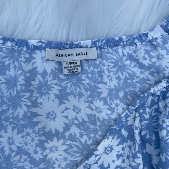 Ruffle Tie Crop Top - American Eagle - size small - Picture 4 of 7